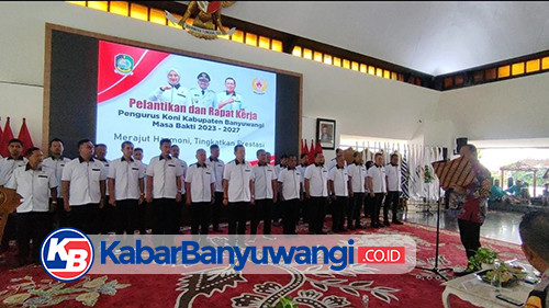 Pengurus KONI Banyuwangi Masa Bakti 2023-2027 Resmi Dilantik, Khairullah: Kami Siap Kerja Keras