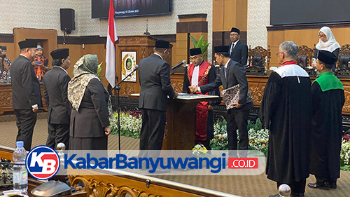 Pimpinan Definitif DPRD Banyuwangi Resmi Dilantik