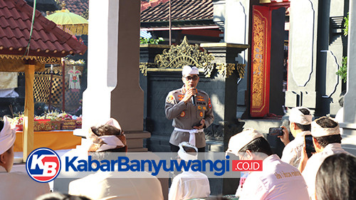 Hari Raya Galungan, Polresta Banyuwangi Rawat Kerukunan Umat