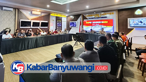 Polresta Banyuwangi Rakor Persiapan Pengamanan Festival Kuwung 2024