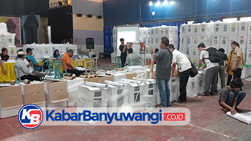 Rekapitulasi Penghitungan Suara Pemilu Tingkat Kecamatan di Banyuwangi Capai 40 Persen