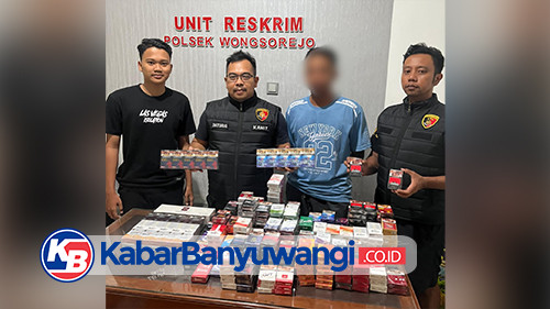 Jual Berbagai Rokok Ilegal, Pria di Banyuwangi Ditangkap Polisi