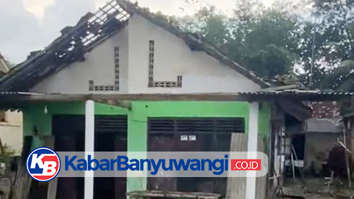 Diterpa Angin Puting Beliung, Belasan Rumah di Purwoharjo Banyuwangi Berhamburan