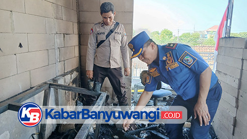 Rumah Lantai Dua di Tukangkayu Banyuwangi Terbakar, Diduga Akibat Komputer Korslet