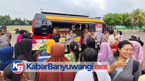 Mobil Sayur Satbinmas Polresta Banyuwangi Berlanjut, Berbagi Sambil Beri Edukasi