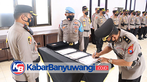 Rotasi Jabatan di Polresta Banyuwangi, Berikut Daftarnya