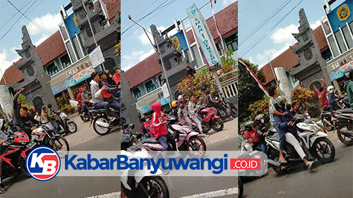 Sekelompok Remaja Diduga Pelajar Lempari Batu ke Sebuah Sekolah di Genteng