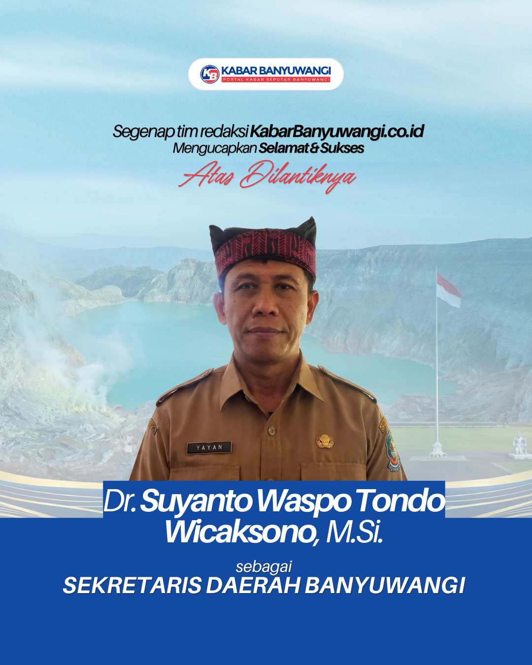 Kanan - Ucapan Yayan Sekda Banyuwangi