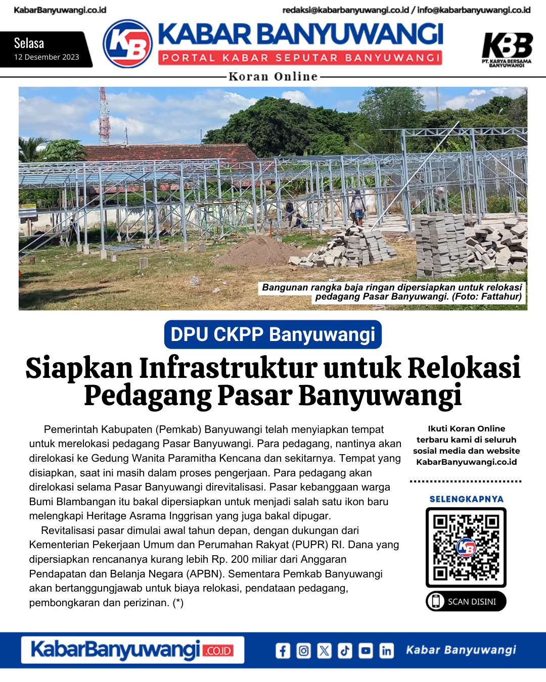 Koran Online, Selasa 12 Desember 2023