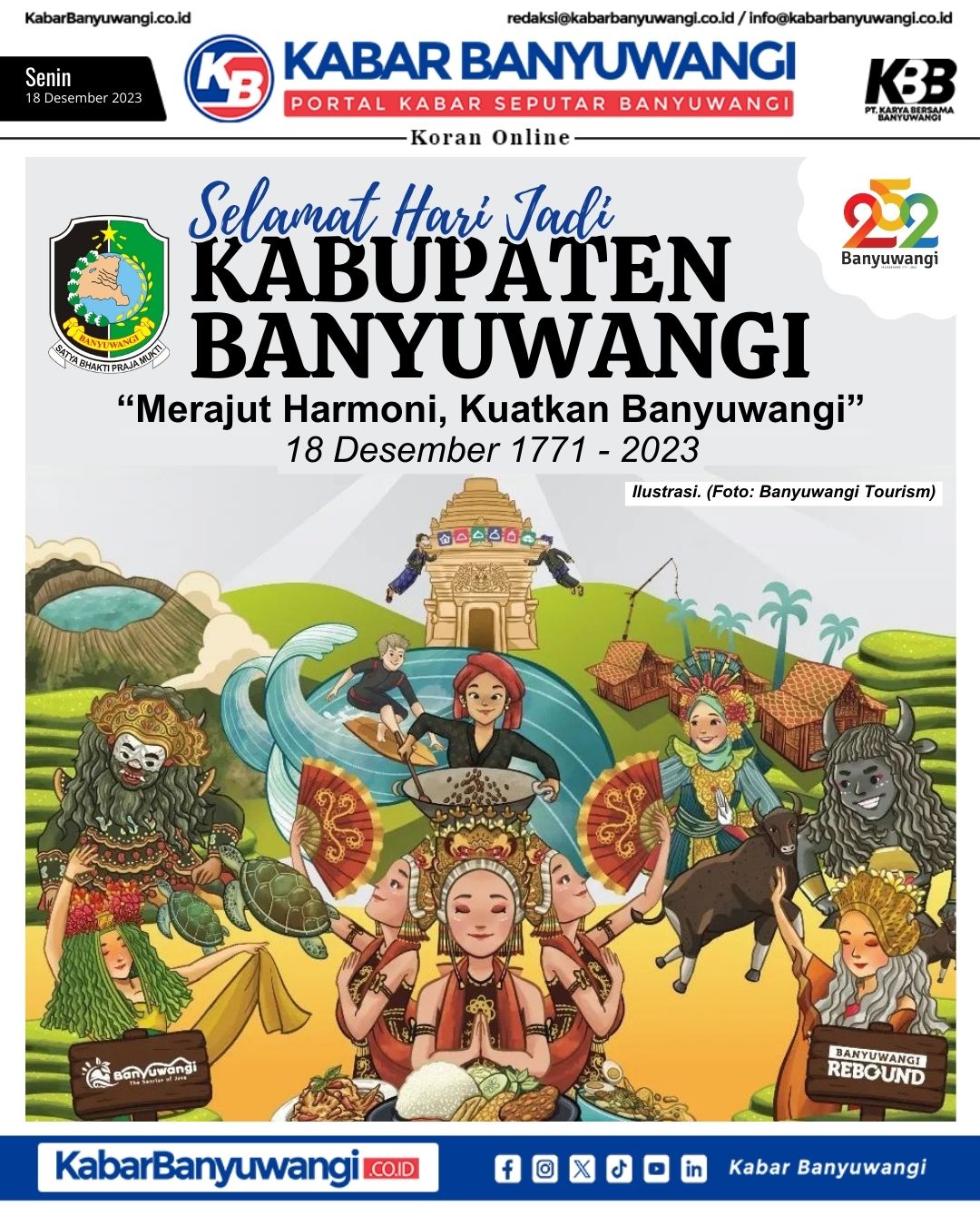 Koran Online, Senin 18 Desember 2023